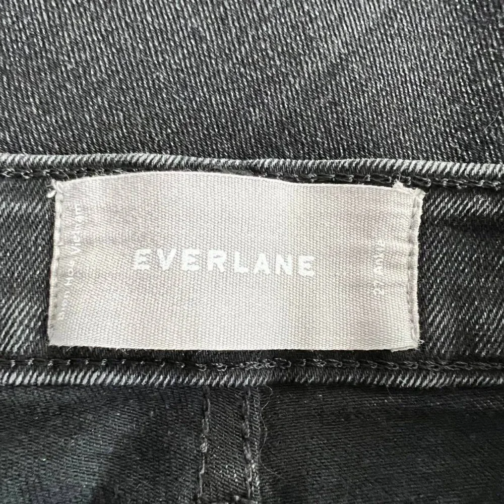 Everlane High Rise Black Ankle Jeans Size 27
